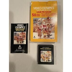 Atari 2600 Video Olympics Complete w/ Box & Manual 1977 CX-2621